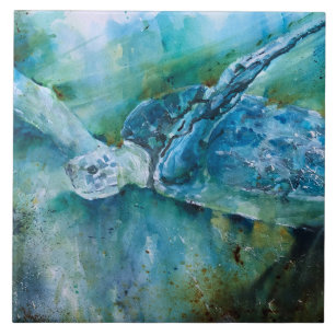 Ceramic Tile Sea Turtle