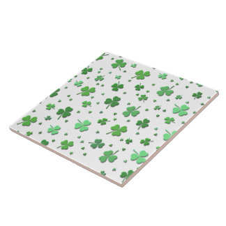 Ceramic Tile - Showers of Shamrocks