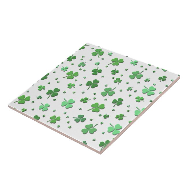 Ceramic Tile - Showers of Shamrocks (Side)