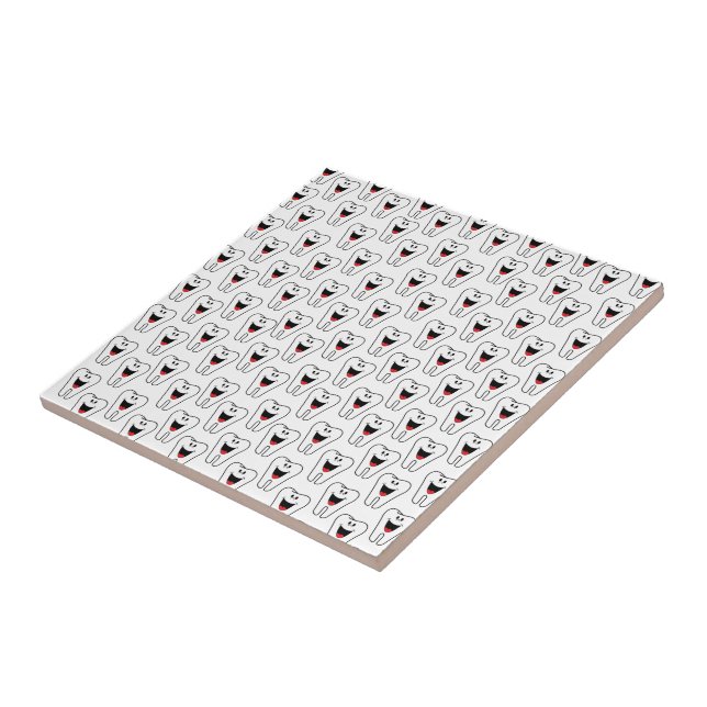 Ceramic Tile Teeth White Smile (Side)