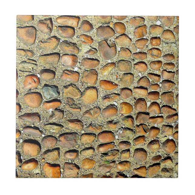 Ceramic tile! Unique Stone motif!! Ceramic Tile (Front)