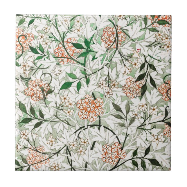 CERAMIC TILE ; WILLIAM MORRIS : JASMINE (Front)