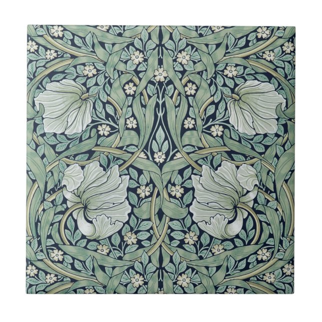 CERAMIC TILE ; WILLIAM MORRIS : PIMPERNEL (Front)