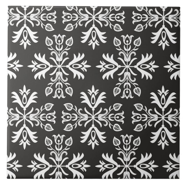 Ceramic tile with polish pattern folk (Front)