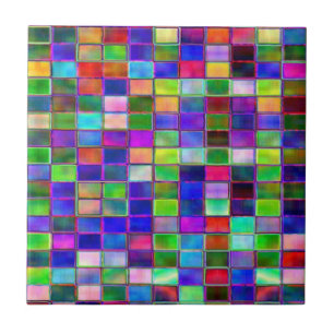 Ceramic tiles - colored blocks design