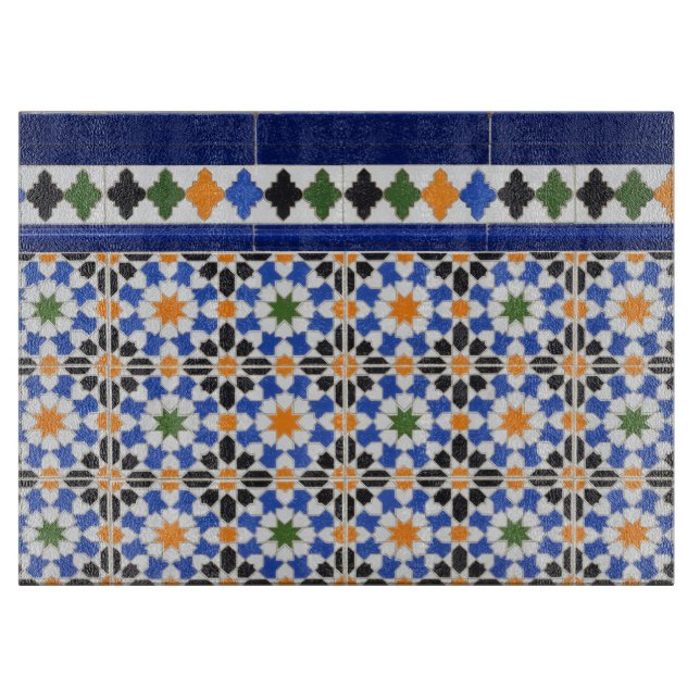 Ceramic tiles from Granada Cutting Board (Front)