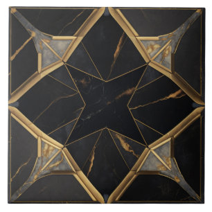 Ceramic Tiles Gold Black floor marble