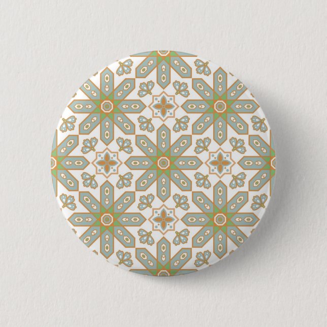 Ceramic tiles pattern 2 inch round button (Front)