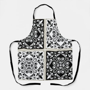 Ceramic tiles pattern apron