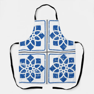 Ceramic tiles pattern apron