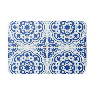 Ceramic tiles pattern bath mat