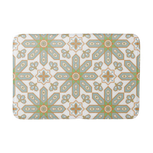 Ceramic tiles pattern bath mat