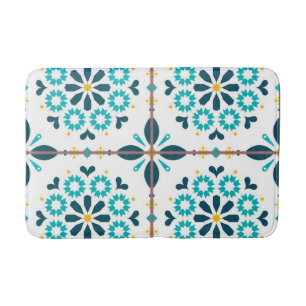 Ceramic tiles pattern bath mat