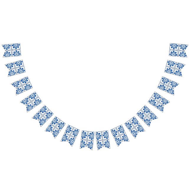 Ceramic tiles pattern bunting flags (All)