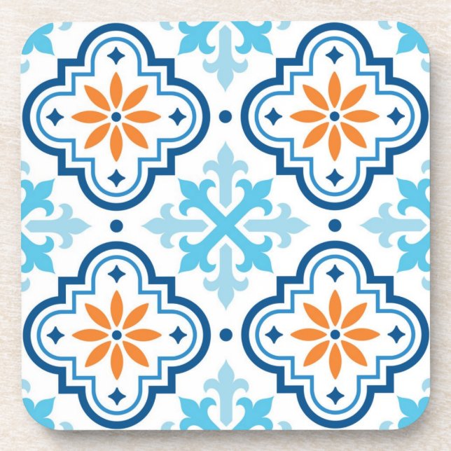 Ceramic tiles pattern coaster (Front)