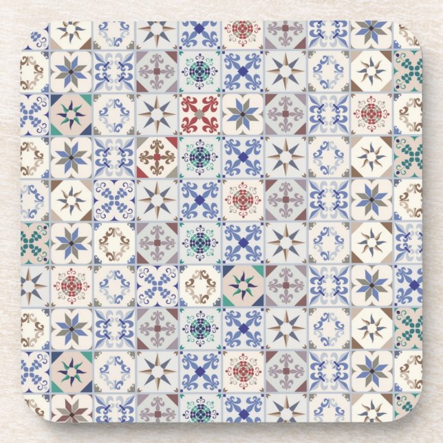 Ceramic tiles pattern coaster (Front)