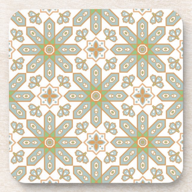 Ceramic tiles pattern coaster (Front)