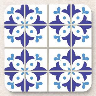 Ceramic tiles pattern coaster