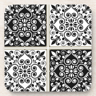 Ceramic tiles pattern coaster