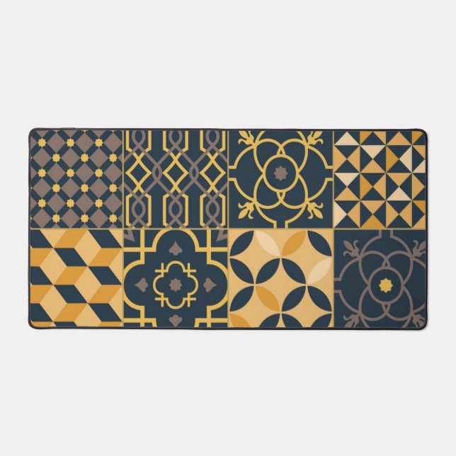Ceramic tiles pattern desk mat (Front)