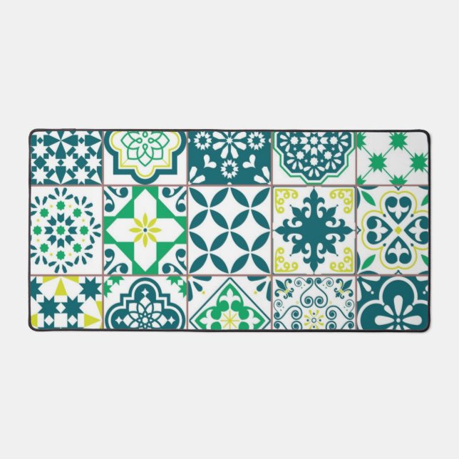Ceramic tiles pattern desk mat (Front)