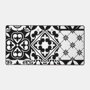 Ceramic tiles pattern desk mat
