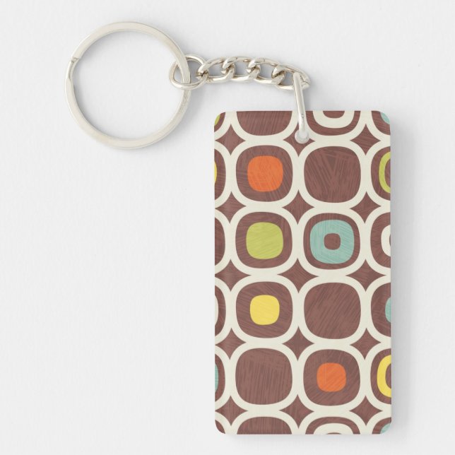 Ceramic tiles pattern keychain (Front)