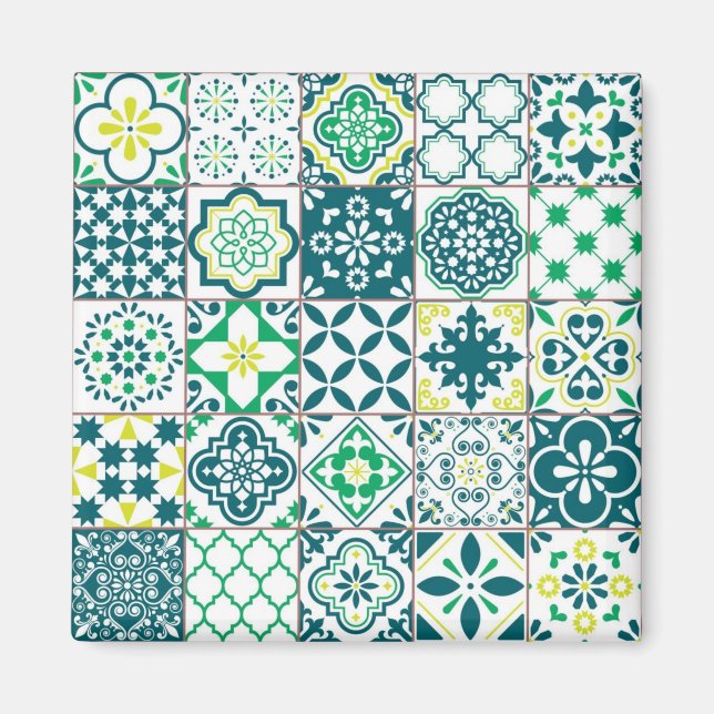 Ceramic tiles pattern magnet (Front)