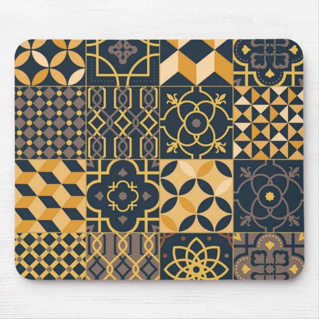 Ceramic tiles pattern mouse pad (Front)