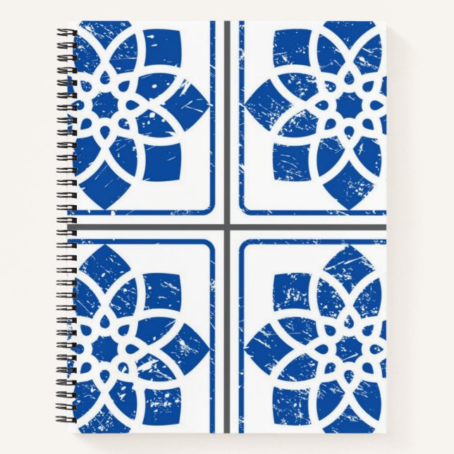 Ceramic tiles pattern notebook (Front)