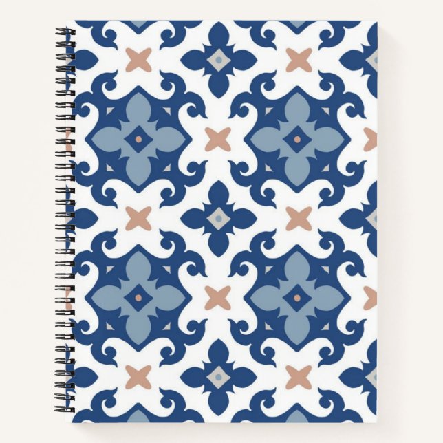 Ceramic tiles pattern notebook (Front)