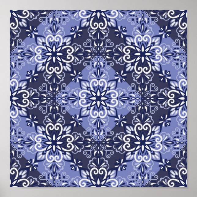 Ceramic tiles pattern poster (Front)
