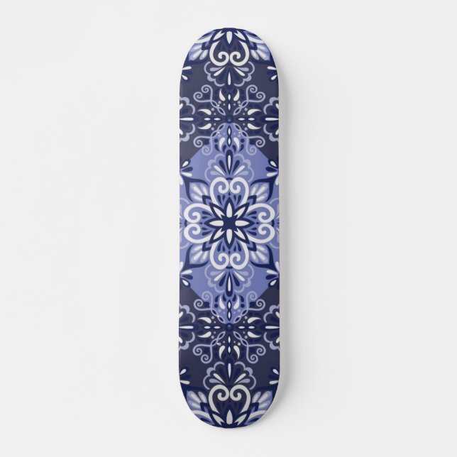 Ceramic tiles pattern skateboard (Front)