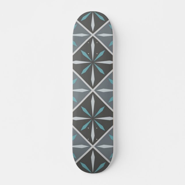 Ceramic tiles pattern skateboard (Front)