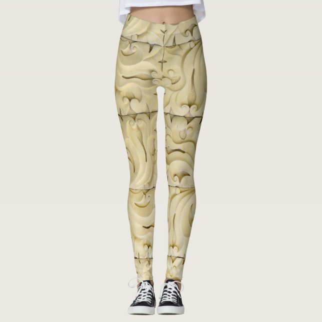 ceramic tiles pattern texture architecture stucco leggings (Front)