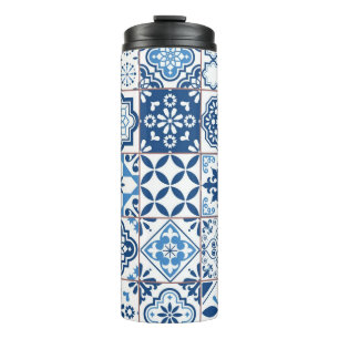 Ceramic tiles pattern thermal tumbler