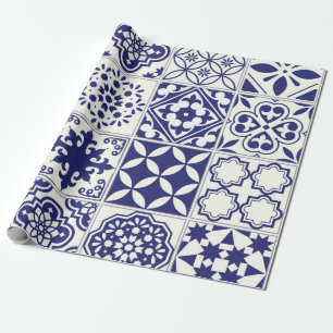 Ceramic tiles pattern wrapping paper