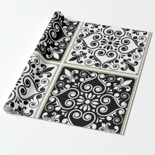 Ceramic tiles pattern wrapping paper