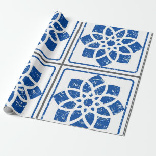 Ceramic tiles pattern wrapping paper