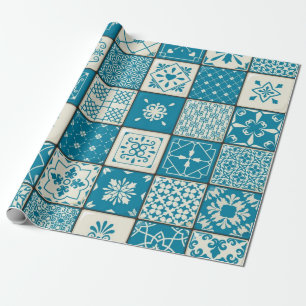 Ceramic tiles pattern wrapping paper