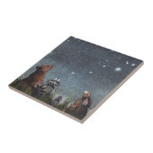 Ceramic Tiles - Woodland Animals Night Stars (Side)