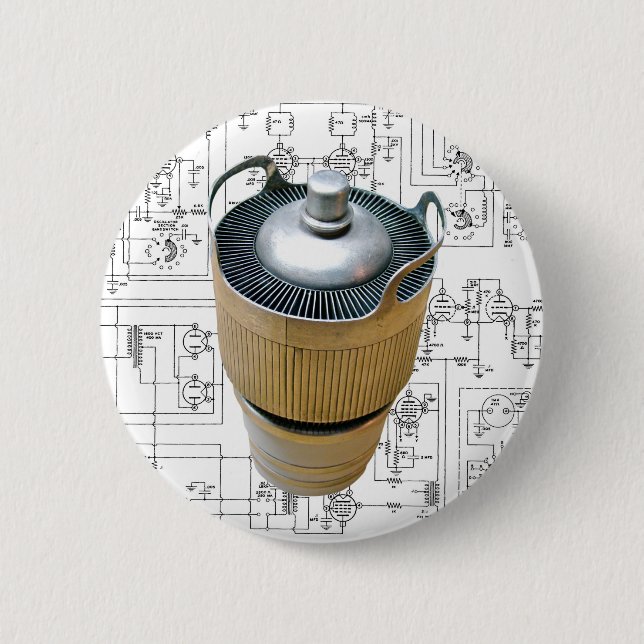 Ceramic Transmitting Tube Schematic 2 Inch Round Button (Front)