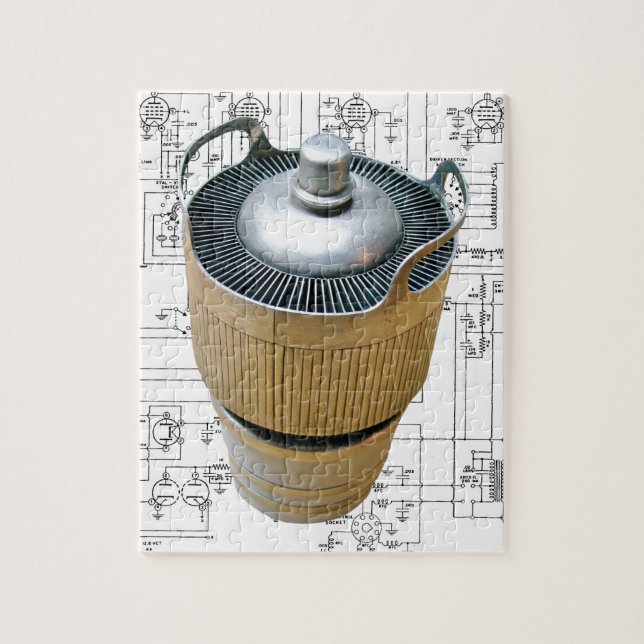 Ceramic Transmitting Tube Schematic Jigsaw Puzzle (Vertical)