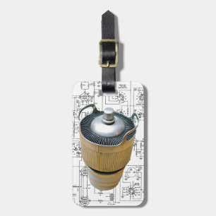 Ceramic Transmitting Tube Schematic Luggage Tag