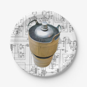 Ceramic Transmitting Tube Schematic Paper Plate