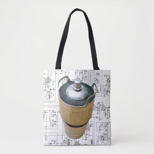 Ceramic Transmitting Tube Schematic Tote Bag (Front)