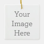 Créez votre ornement carré en porcelaine