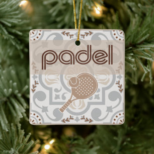 Céramique Ornement Padel - Vibe Carreaux Espagnols en Taupe