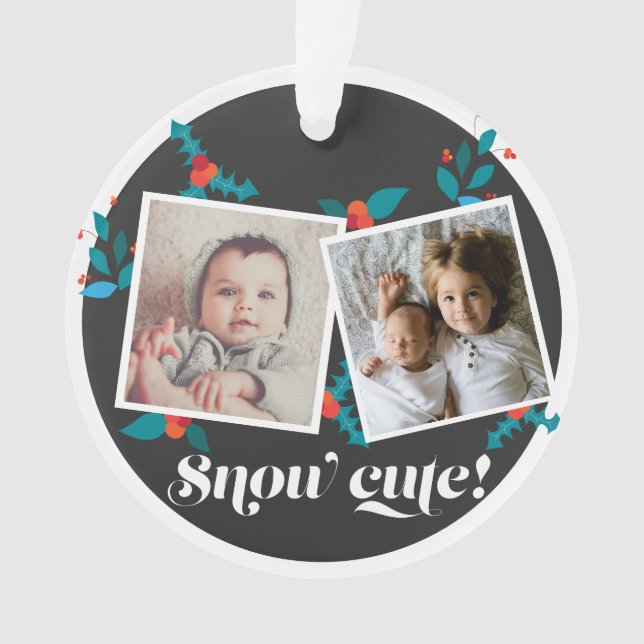 Céramique photo des grands enfants de Noël (devant)