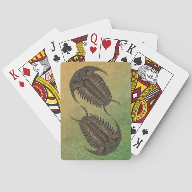 Ceraurus Fossil Trilobite Playing Cards (Back)